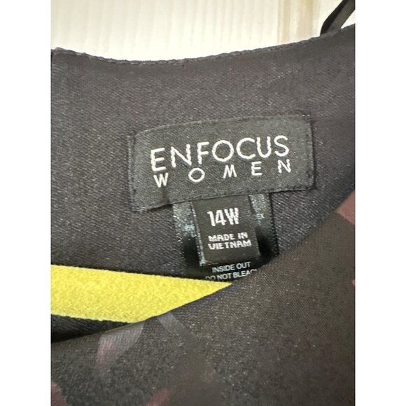 Enfocus Women's Sleeveless Hi Lo Dress Midi Size 14W Sku 2616 - Picture 8 of 11